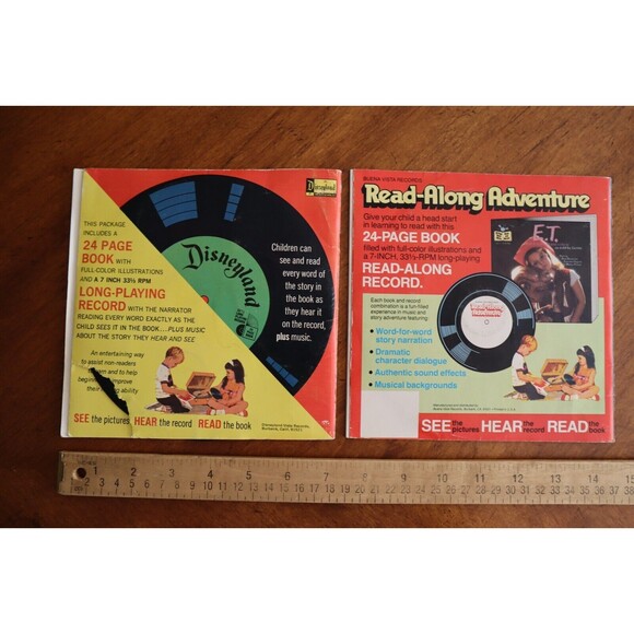 E.T. The Extra-Terrestrial + Alice in Wonderland SEE HEAR & READ Book & Record - Picture 3 of 12
